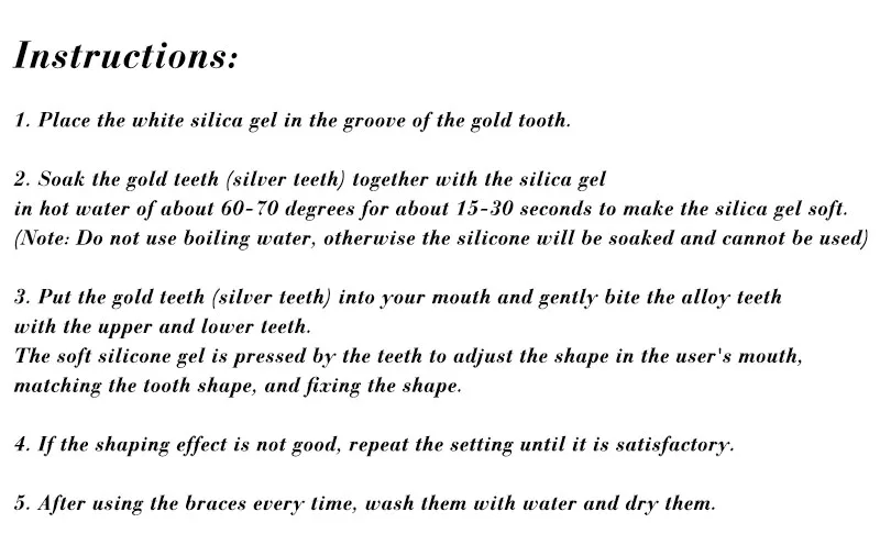 Instructions