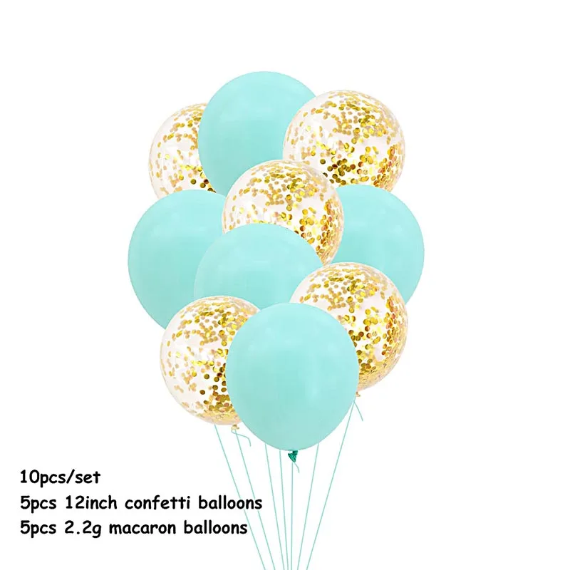 10pcs 12inch Rose Gold Confetti Balloons Champagne Gold Latex Balloons Birthday Wedding Party Decoration Baby Shower Supplies