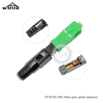 

100PCS/box FTTH SC APC single-mode fiber optic SC APC quick connector SC APC FTTH Fiber Optic Fast Connector free shipping