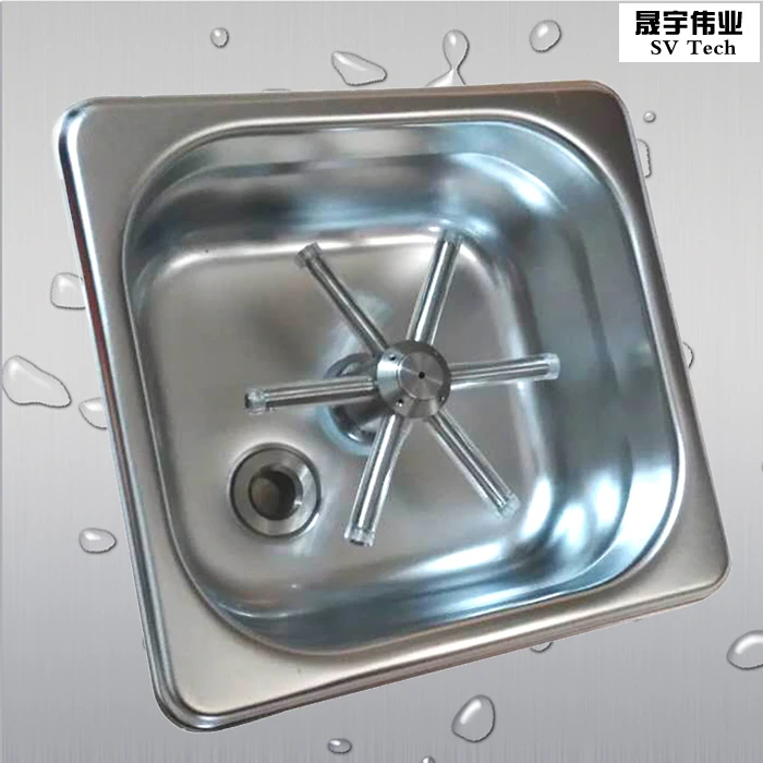 DISPENSE COUNTER TOP PITCHER RINSER FOR STEAMING PITCHER