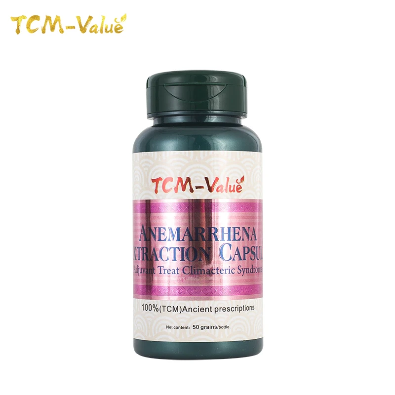 

TCM-Value Anemarrhena Extraction Capsule,Adjuvant Treat Climacteric Syndrome,Cure Insomnia with depression Ovarian decline 50pcs