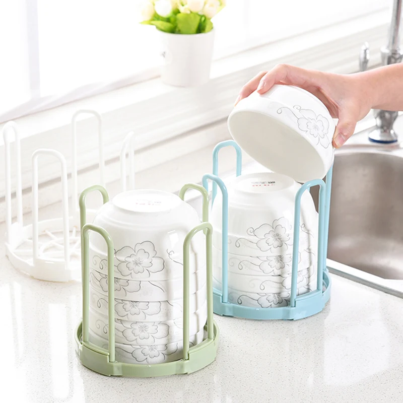 

Plastic dish rack Foldable kitchen tableware drain Holder Bowl cup Storage shelf Sink Drying Tool Kitchen accessories Organizers