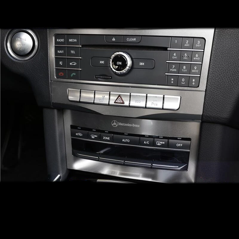 Стайлинга автомобилей внутренний центр Управление Кнопка регулировки Панель переключатель крышки отделки рамка для Mercedes-Benz e-класса W212