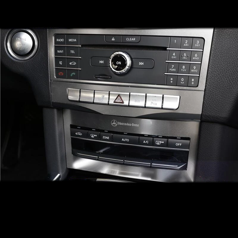 

Car Styling Inner Center Control Adjust Button panel Switch Cover Trim Frame For Mercedes-Benz E Class W212 2015-16 Accessory