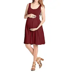 Беременность вечернее платье для беременных летняя одежда элегантный тонкий материнской мать пляжное платье свободные Беременность