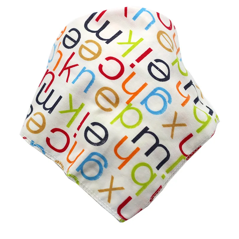 Cotton Bandana Bibs Baby Babador Feeding Smock Infant Burp Cloths Cartoon Saliva Towel Baby Eating Accessory Soft Baby Stuff