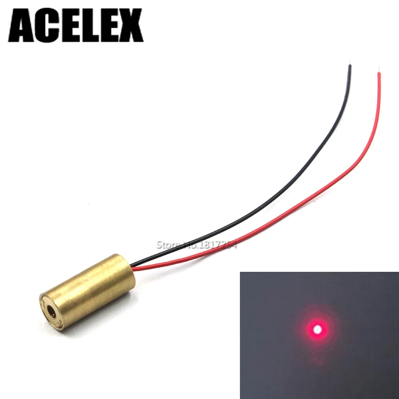 

9MM DC3V 650nm 50mW red dot laser tube laser diode semiconductor laser tube
