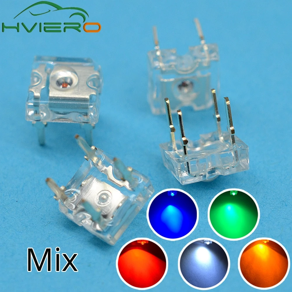 5 x LED 5mm Dome Superflux Cool Clear White Piranha LEDs Car Lights Super Flux