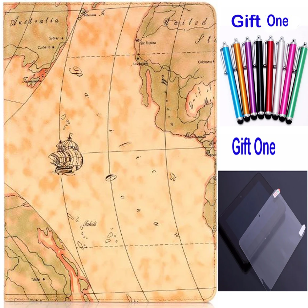 Горячая пада кожаный чехол для Apple iPad Pro Mini 9,7 Чехлы worldmap принт folio pu кожаный чехол+ защита экрана