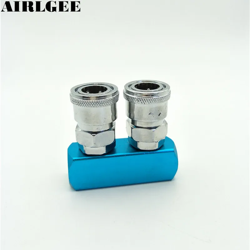2-5 Way Air Hose 6mm Push in Quick Coupler Connector Manifold Block Splitter 