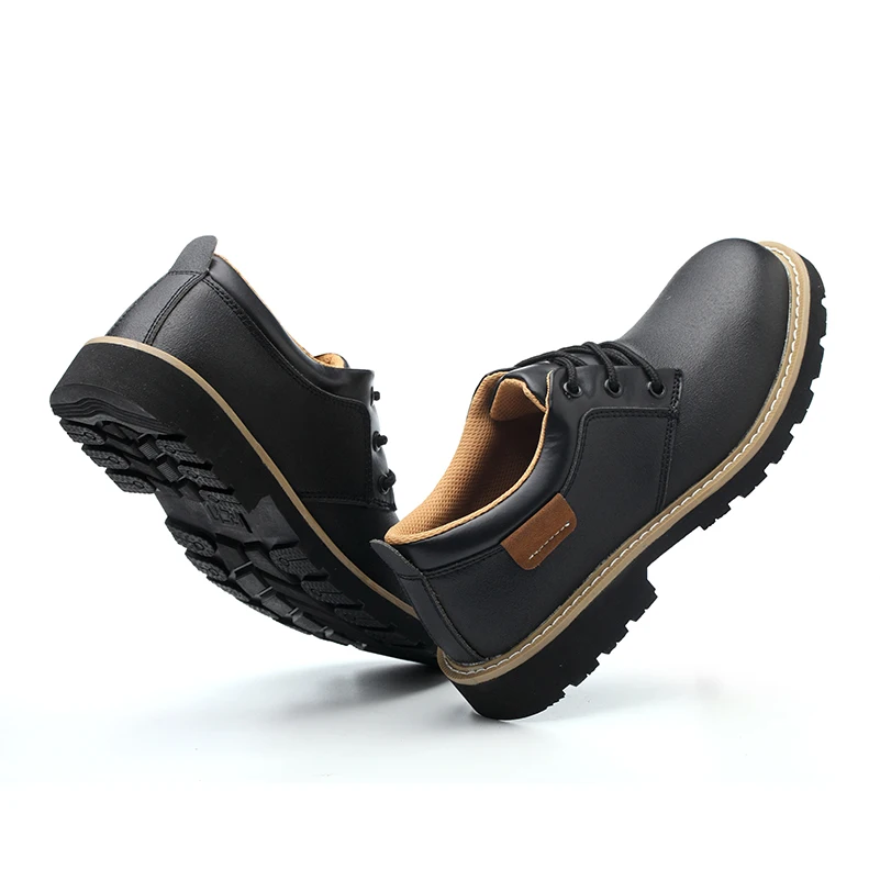 Мужские ботинки Martens черные повседневные кожаные военные безопасная рабочая