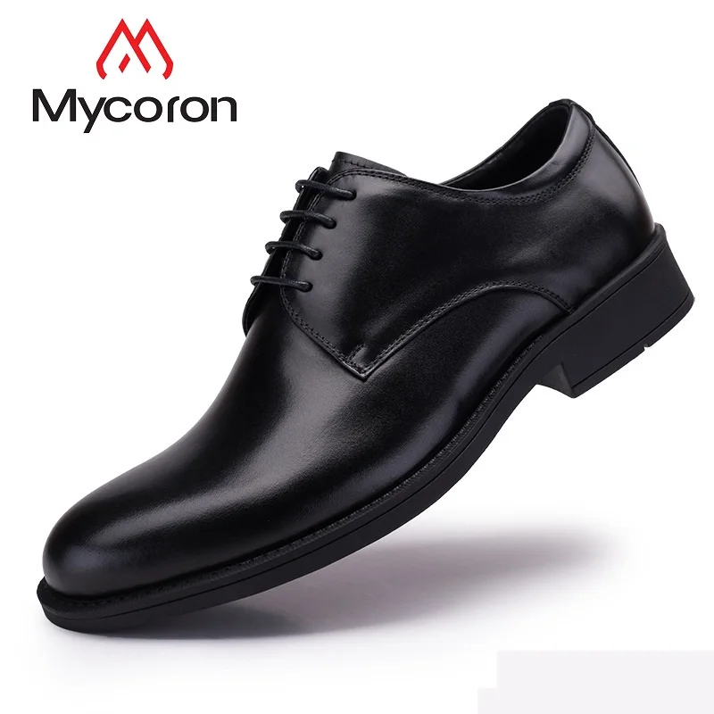 

MYCORON Genuine Leather Boots Men Spring/Autumn Men Casual Shoes Comfortable Business Office Dress Shoes Erkek Deri Ayakkabi