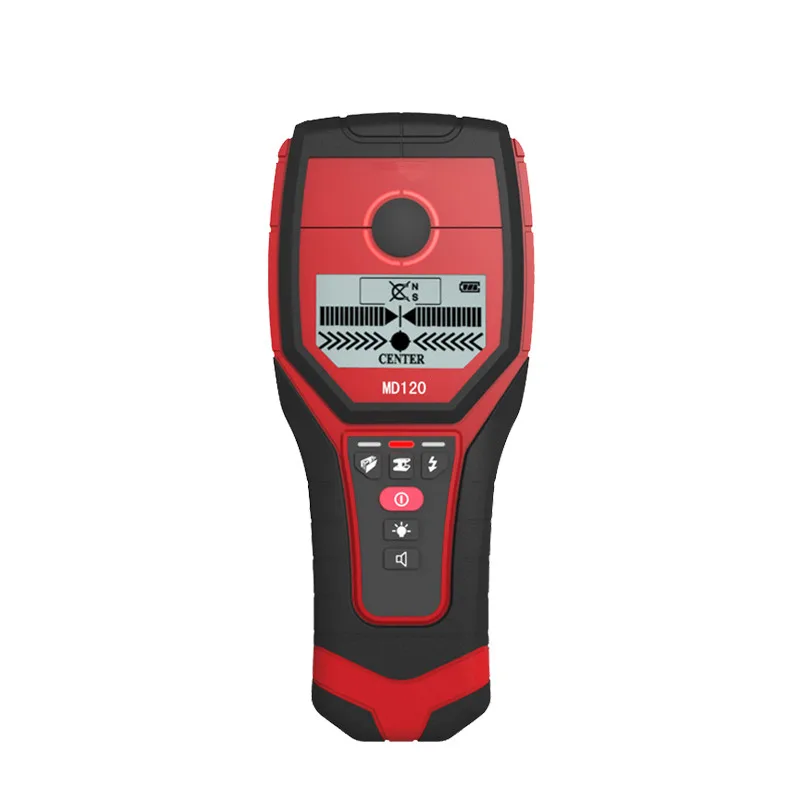 Профессиональный Многофункциональный ручной MD120 LCD настенный металлоискатель