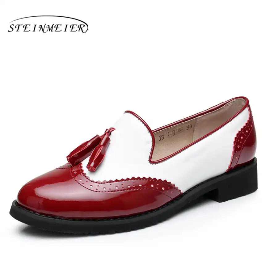 red designer flats