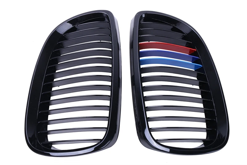 

M Color Gloss Black Grill Front Kidney Grille For BMW E92 Coupe E93 Convertible M3 328i 335i 2 Door 2007-2010 #9212