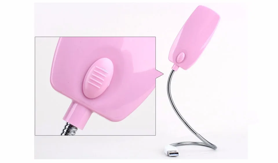 LED BOOK LIGHT USB LAMP BULB White Blue Green Pink Reading bulb (6)