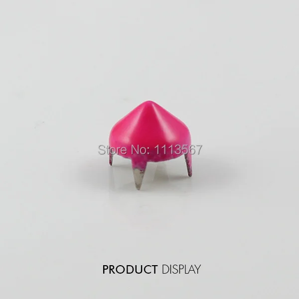 Ремесло Металл Конфеты розовый 4 зубец шпильки Конус Спайк пятно Tack Гвоздика