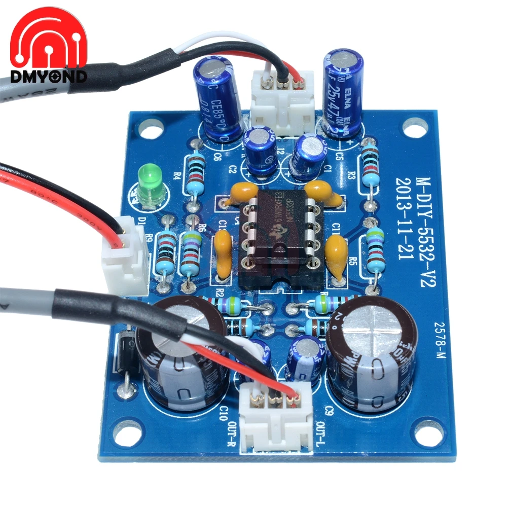 Предусилительный модуль NE5532 DC 12V 35V Hi Fi мА усилитель сигнала Bluetooth плата