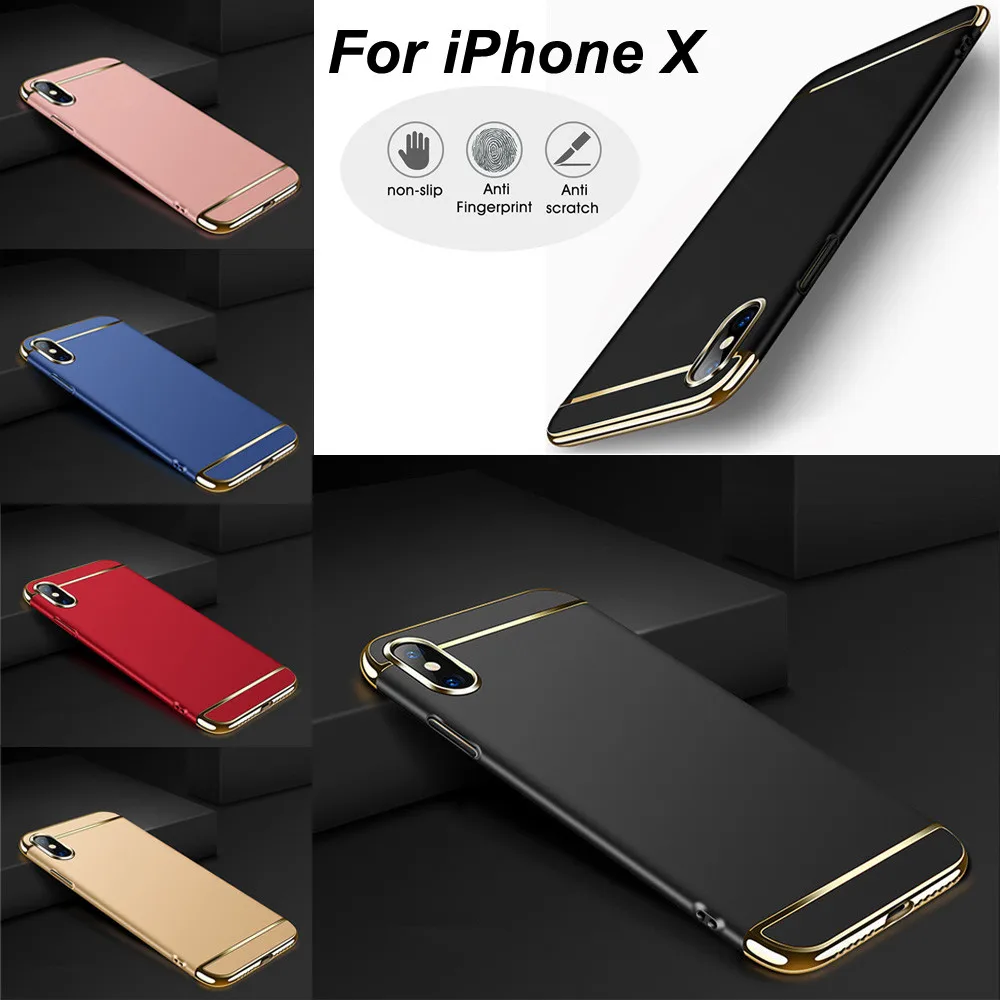 CARPRIE для IPhone X Case роскошный Ультратонкий электролитическое покрытие, твердый ПК чехол-накладка на заднюю крышку, Прямая sep20