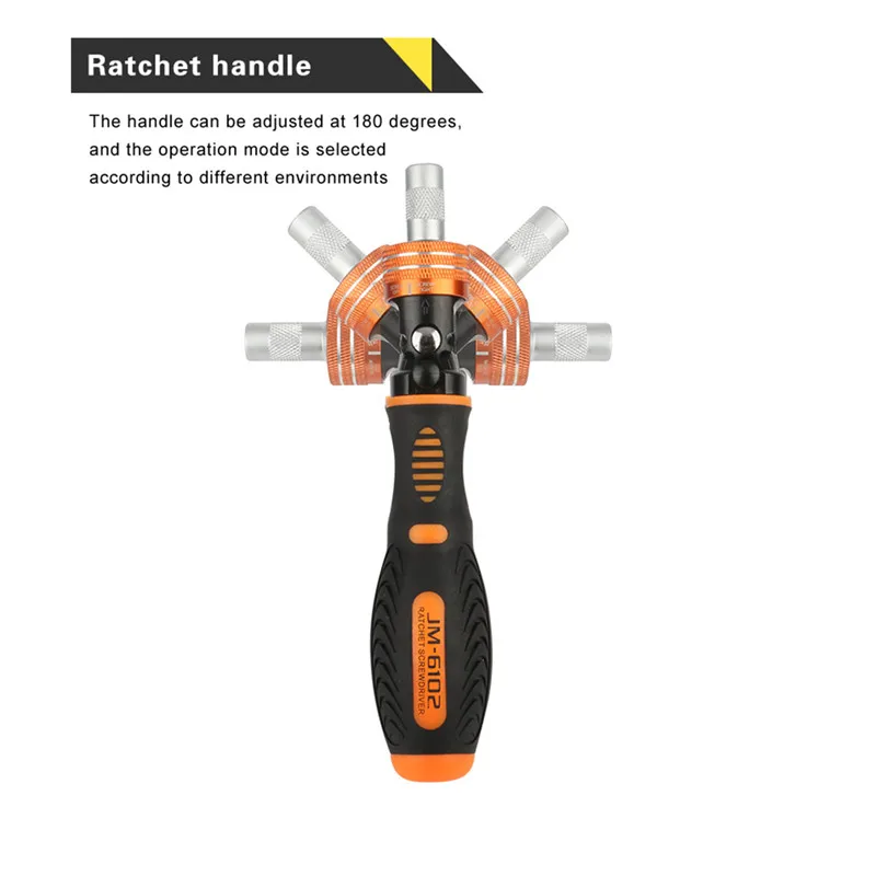 JAKEMY JM-6101 multitool screw driver set torx ratchet bits electric screwdriver for computer cell phone home repair