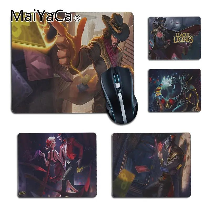 

MaiYaCa High Quality League of legends Twisted Fate Laptop Computer Mousepad Smooth Writing Pad Desktops Mate gaming mouse pad