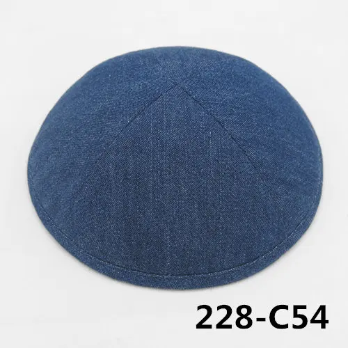 Джинсовая кепка 19 см kippot kippa yarmulke KIpa Skullies Beanies, Еврейская кипа с черепом