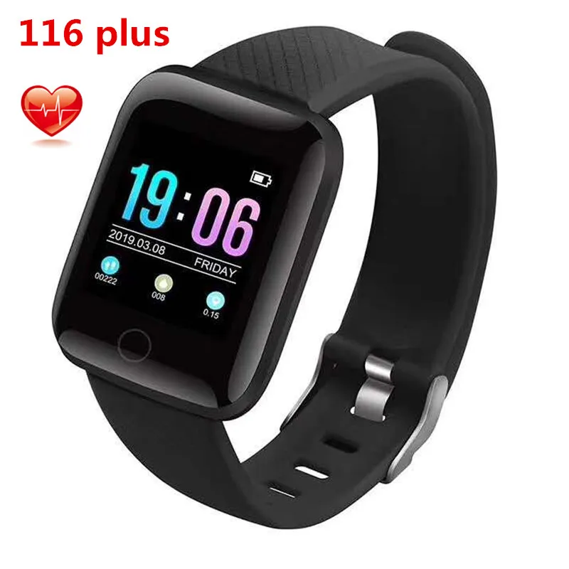 

116 PLUS smart bracelet 1.3 inch AMOLED display USB fast charging heart rate sleep monitoring sports fitness bracelet pk A6 B57