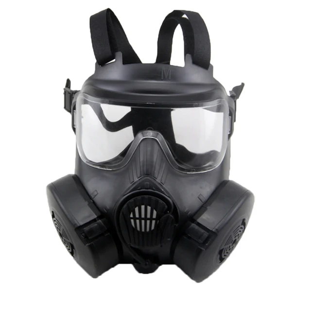 US $48.00  Newest Full Face Skull Mask With Anti-fog Glasses CS Tactical War Game Gas Mask Evil Antivirus Hall