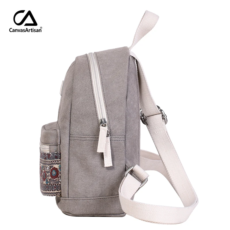 Canvasartisan Фирменная Новинка Для женщин Холст Рюкзак Ретро Стиль ежедневных поездок
