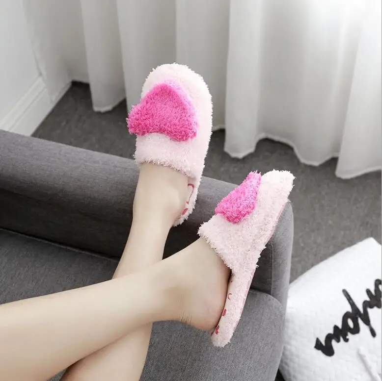 Günstige Neue Baumwolle Hausschuhe Weibliche Herbst und Winter Warm Dicken sohlen Hause Tuch Kunst Weibliche Hausschuhe Mond Schuhe Liebe Baumwolle hausschuhe