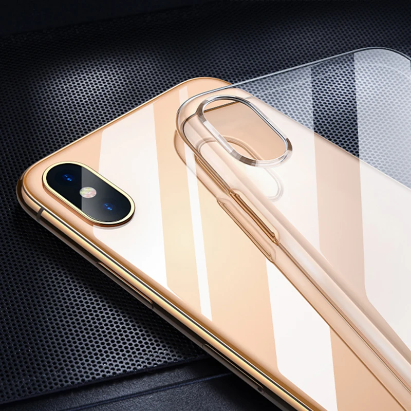 

Ultra Thin Transparent Case For Apple iPhon XS Max XR Cases Clear Soft TPU Cover For iPhone 7 8 Plus 6 6S SE 5S Phone Case Capa