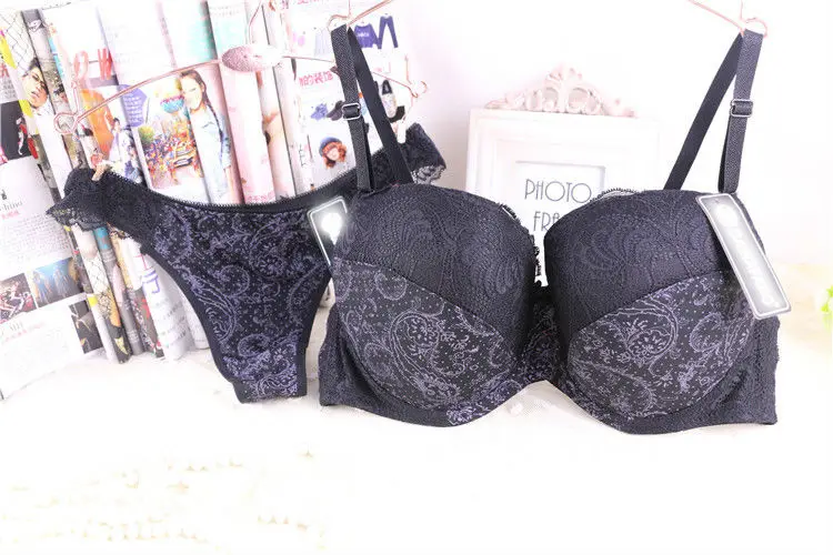 Women Ultra Thin no-Padded Bra Sexy Lace Underwire Bralette Underwear Push  up Minimizer Lingerie 32D