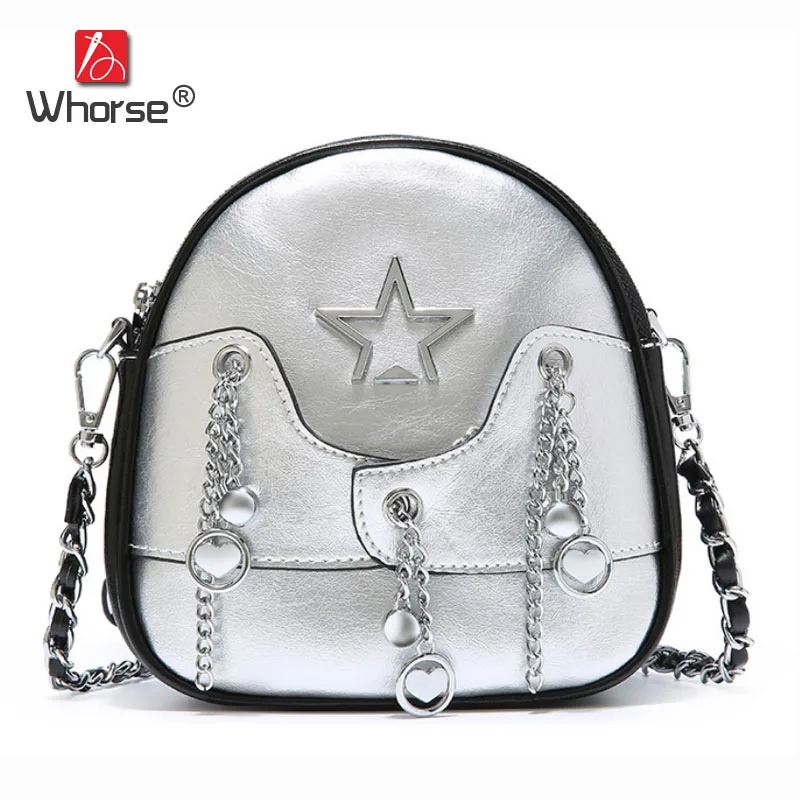 

Brand New Fashion Chain Shell Bag Genuine Leather Small Ladies Messenger Bags Shoulder Crossbody Messenger Bags For Women W10070