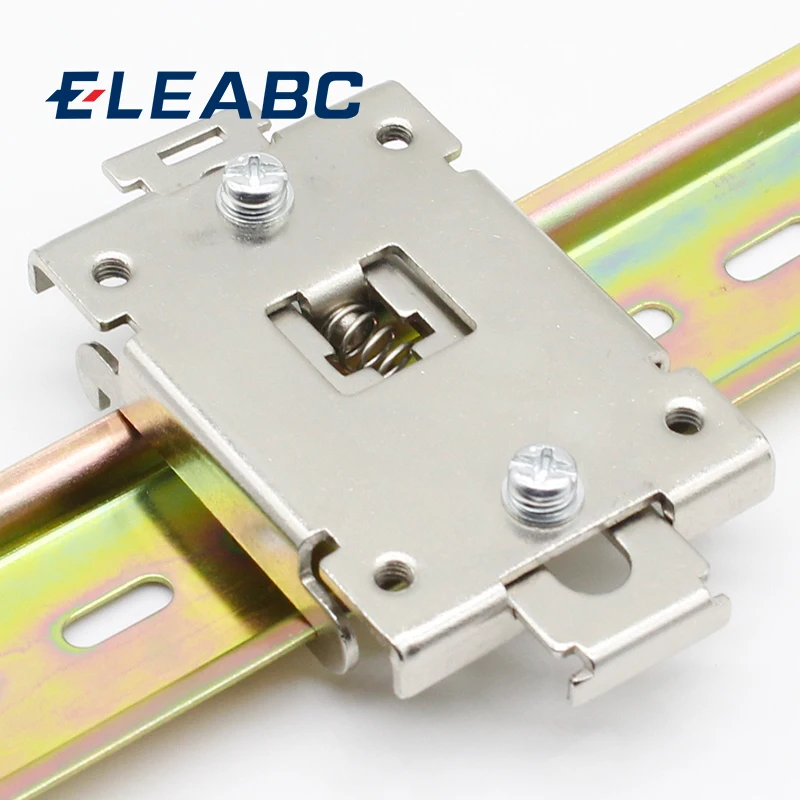 

1pcs single phase SSR 35MM DIN rail fixed solid state relay clip clamp with 2 mounting screws