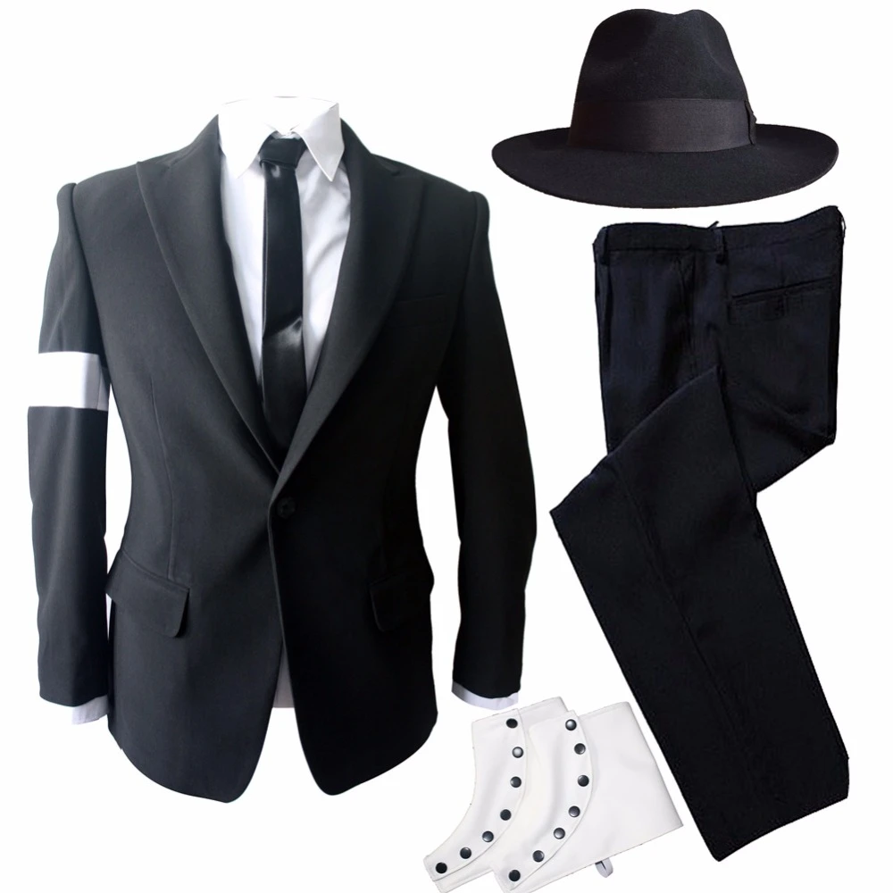 بدلة نادر Mj مايكل جاكسون السوداء سيئة ملابس خارجية ضيقة مجموعة كاملة للجماهير كهدية Skinny Suit Black Skinny Suitsuit Black Aliexpress