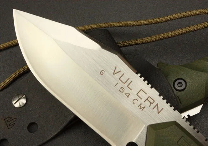 Vellance الكلاسيكية نصل السكين 154 سنتيمتر بليد g10 مقبض سكاكين بقاء التخييم سكين متعددة التكتيكية التنزه edc أدوات