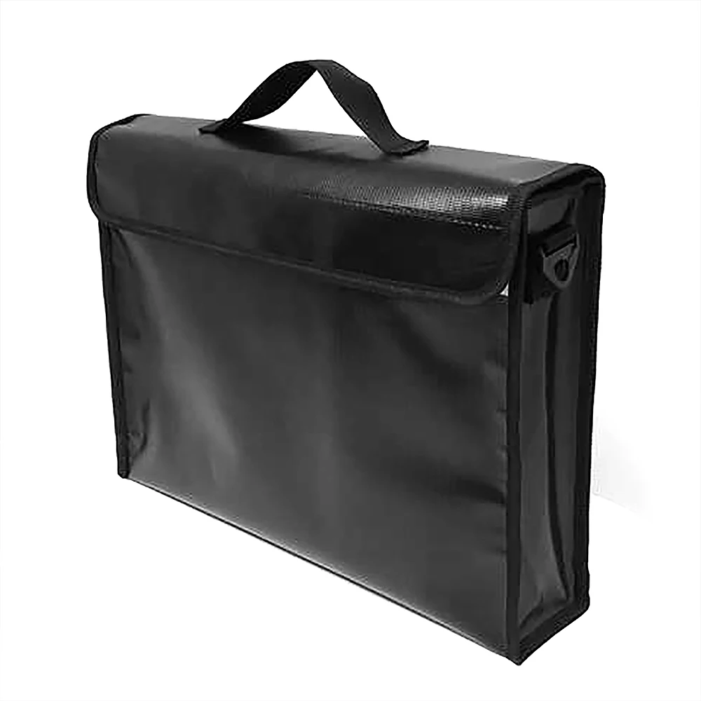 1PC Simple Solid A4 Big Capacity Document Bag Business Briefcase File
