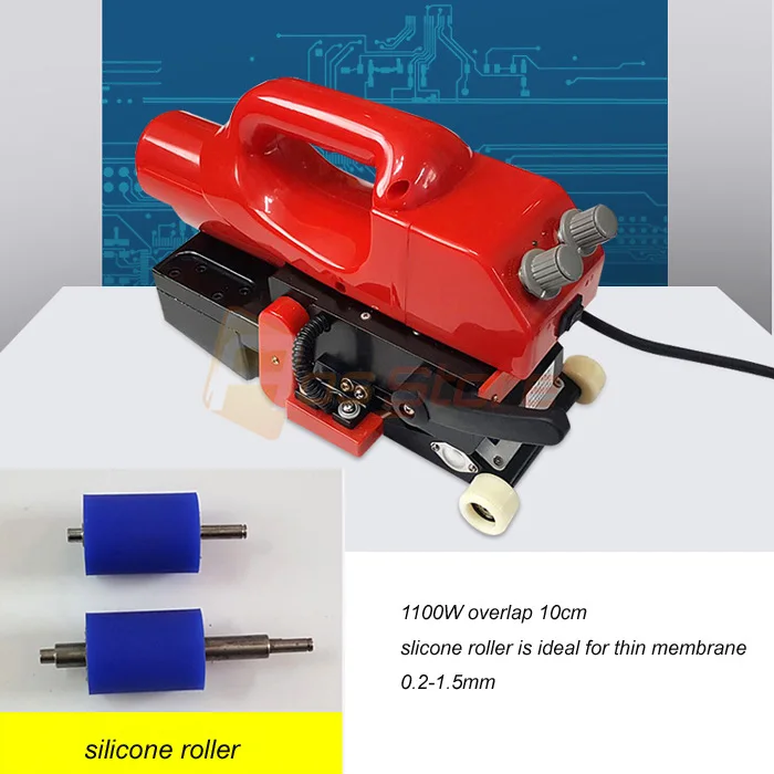 HDPE лист геомембраны сварочный аппарат горячий клин сварочный аппарат пластиковый вкладыш сварочный аппарат ПВХ пленка запайки - Цвет: silicone roller