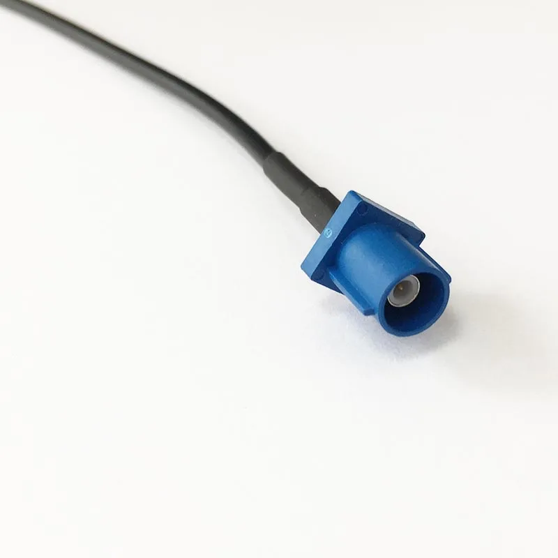 

Fakra C male plug 5005 Bule SMB coax connector pigtail cable RG174 20cm GPS Antenna Extension Cable