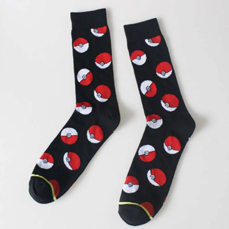 Длинные и короткие носки Pokemon GO, женские и мужские носки для костюмированной вечеринки с рисунком Пикачу, супер Мэри, Покемон Болл, впитывающие пот - Цвет: Style 03