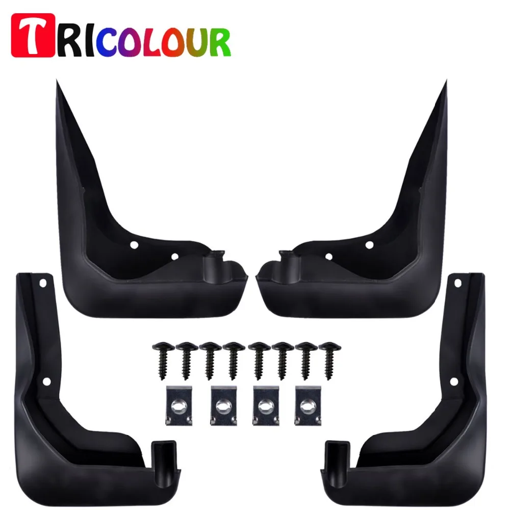 TRICOLOUR 4Pcs/Set Car Splash Guards Mud Flaps Fender Mudguard