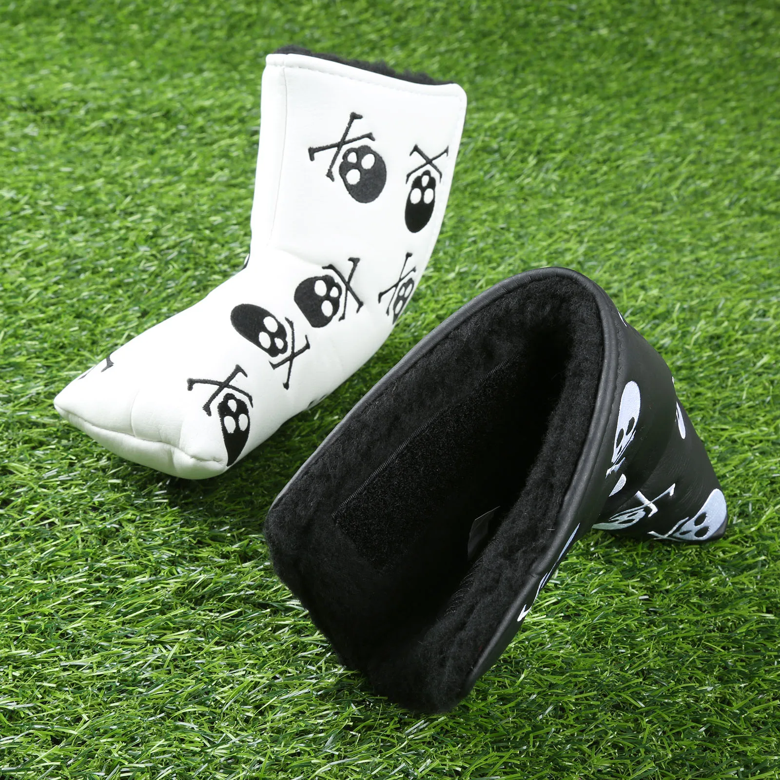 

PU Leather Golf Blade Putter Covers Skull Pattern Golf Putter Cover Headcover For Scotty Cameron For Taylormade Golf Accessories