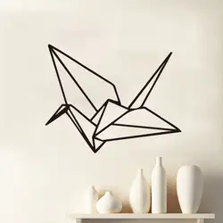 Оригами геометрические Наклейки на стены Домашний Декор Спальня Гостиная кран современные виниловые Книги по искусству Стикеры