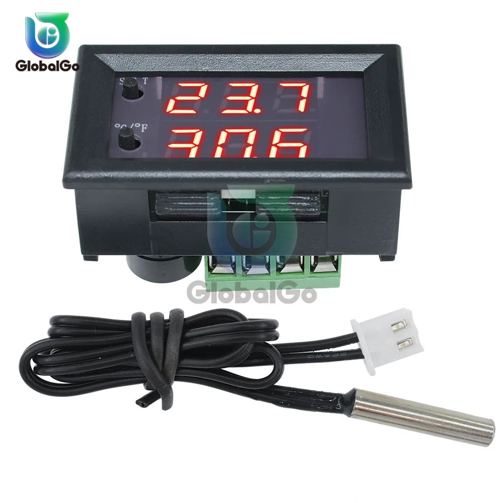 

12V Digital Display Thermostat W1209WK 30CM NTC Sensor Thermistor Cable Probe Smart Thermostat Temperature Controller Regulator