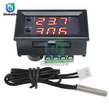 12V Digital Display Thermostat W1209WK 30CM NTC Sensor Thermistor Cable Probe Smart Thermostat Temperature Controller Regulator bht 1000 ga ntc sensor temperature controller water heating thermostat