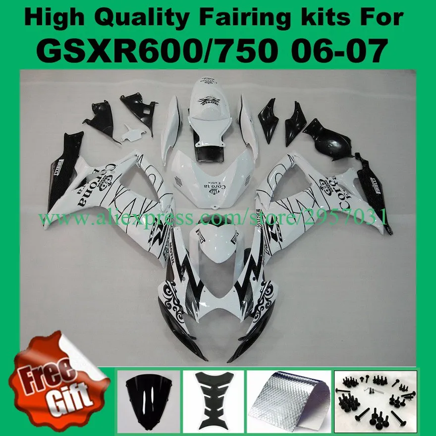 Fairing kits for SUZUKI 06 07 GSXR600 GSXR750 2006 2007 GSXR 600 750 K6