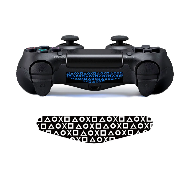 YGCDO Custom 2 PCS Game Light Bar Stickers Decal Led Lightbar Cover For Playstation Dualshock 4 PS4 Random 