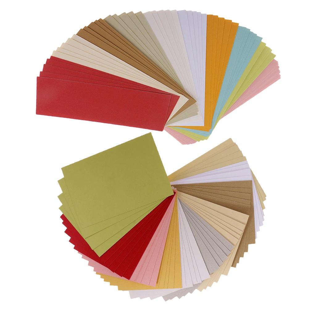 100 Sheets Metallic Paper Shimmer Papers Double Sided Pearlescent Card Stock