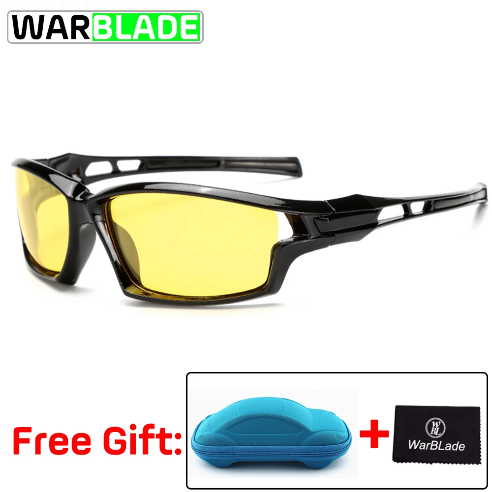 WBL спортивные солнцезащитные очки, поляризационные, очки для велоспорта, для занятий UV400, очки для езды на велосипеде Для мужчин солнцезащитные очки для рыбалки очки gafas - Цвет: night vision