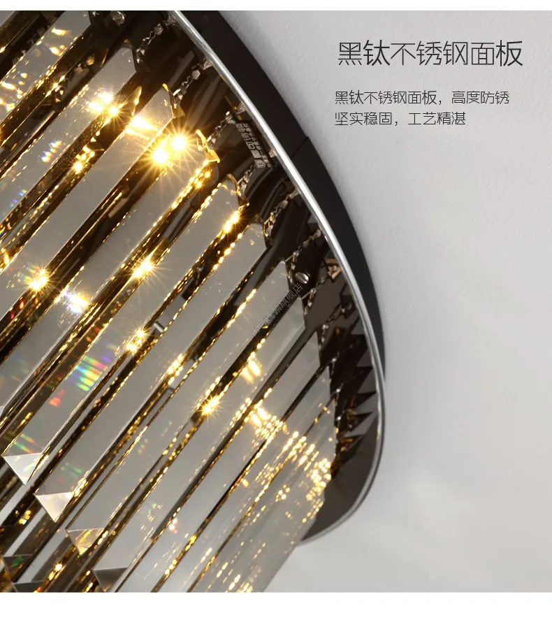 Luzes de Teto de Cristal para Sala de Laminarias Romântico Moderno Lâmpadas Parágrafo Teto Rodada Plafondlamp Quarto Avize Led 10 Cheap Luzes de teto